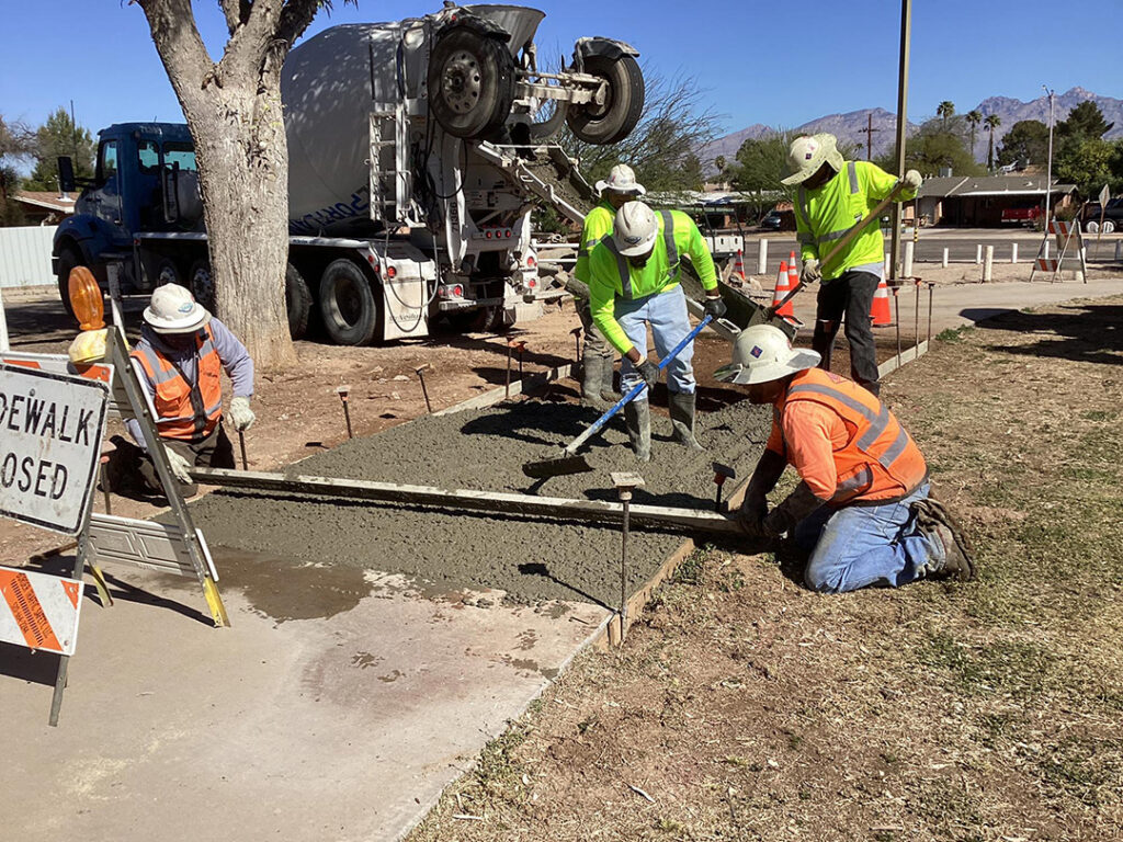 Rolling Hills cement work