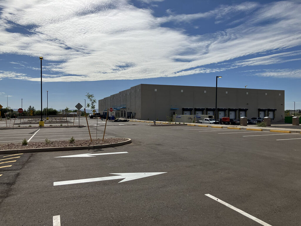 amazon parking lot