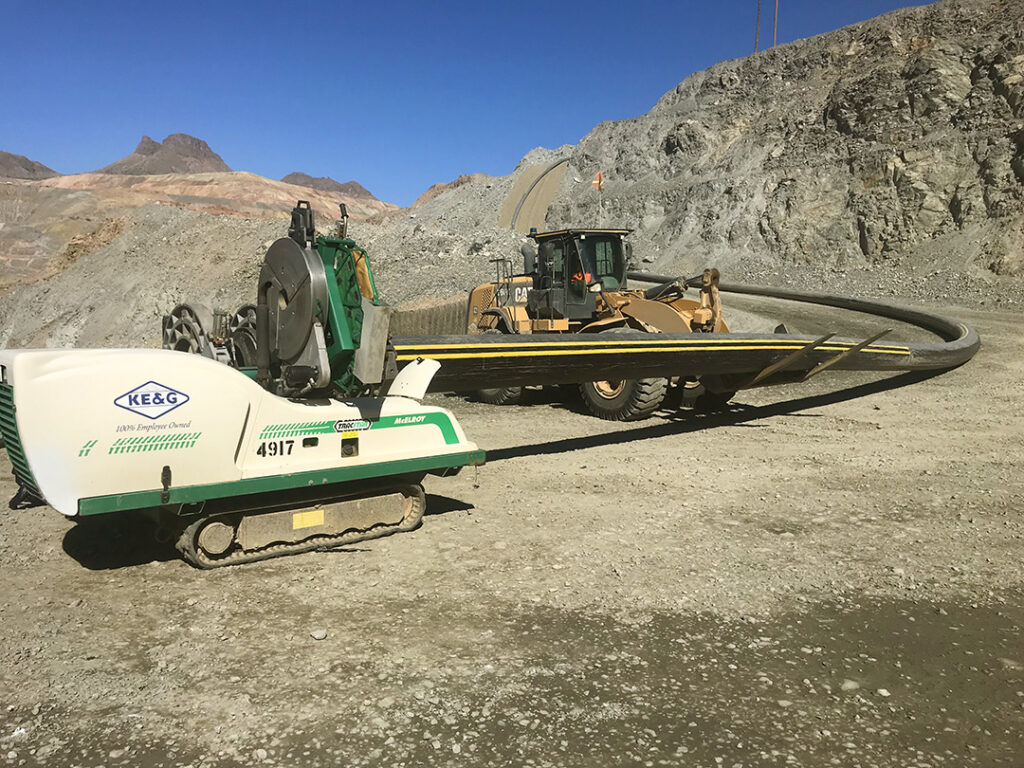 mining pipeline and utilities installation